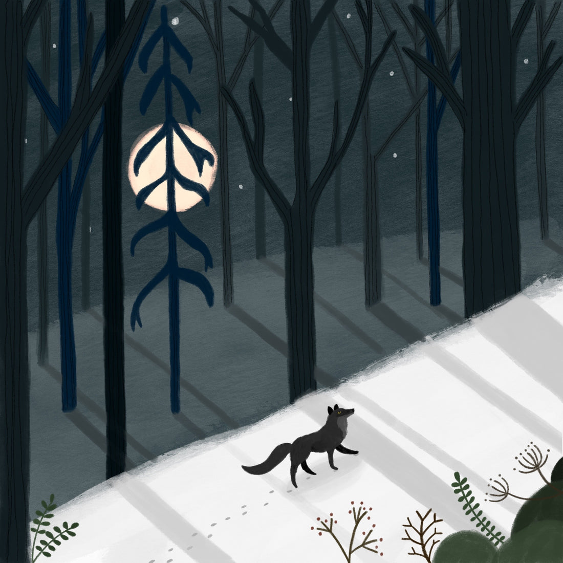 Happy Wolf Moon
