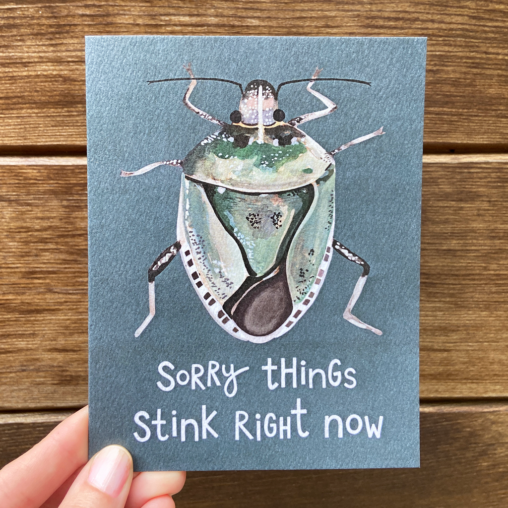 Funny Stink Bug Sympathy Card